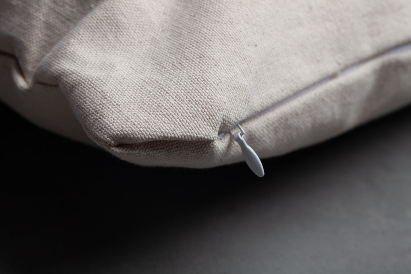 Embroidered Throw Pillow - JS - Wheat