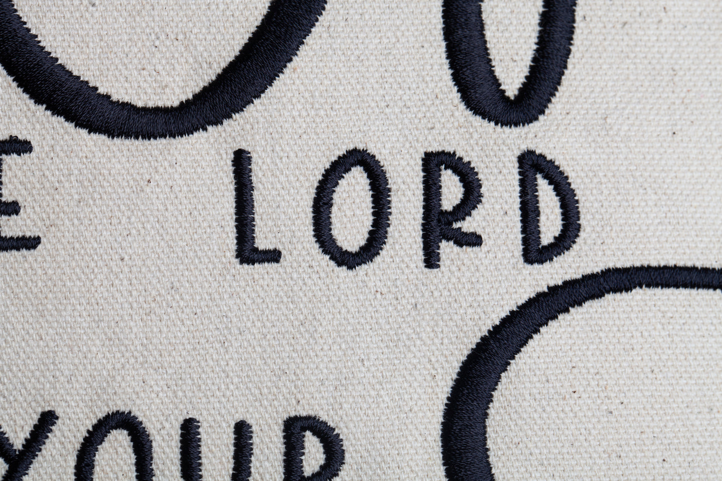 Throw Pillow Coves, Embroidered - JS - Wheat