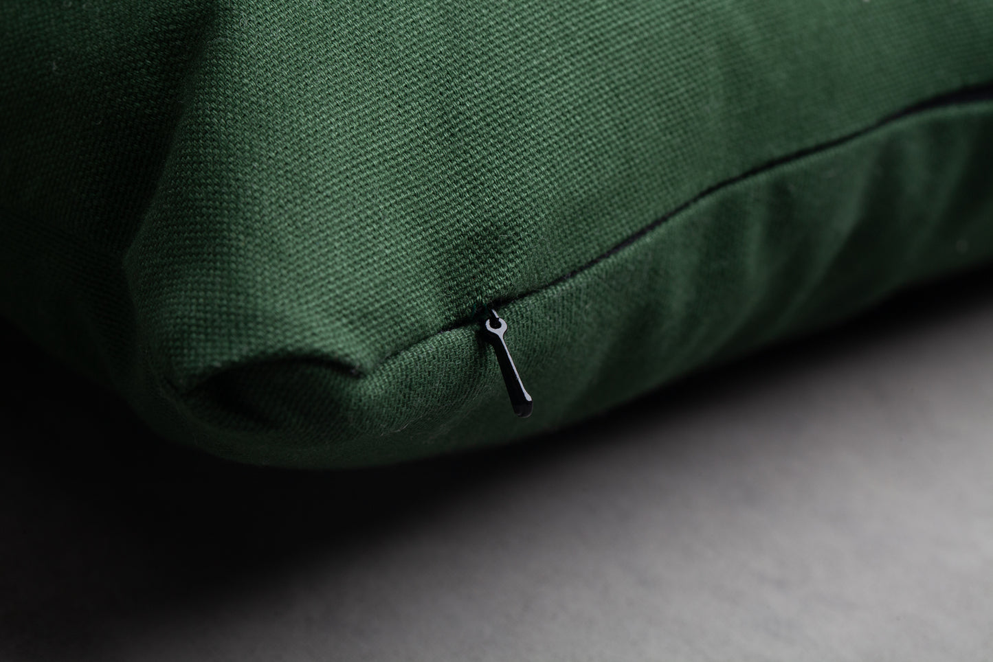 Embroidered Throw Pillow - JS - Green