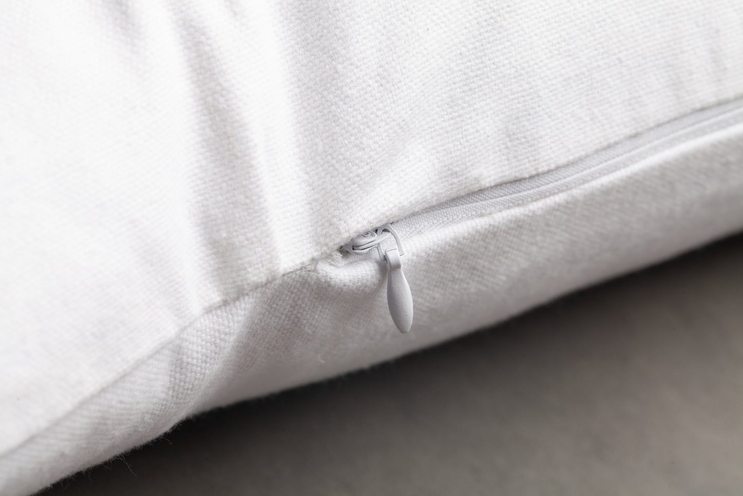 Embroidered Throw Pillow - JS - White