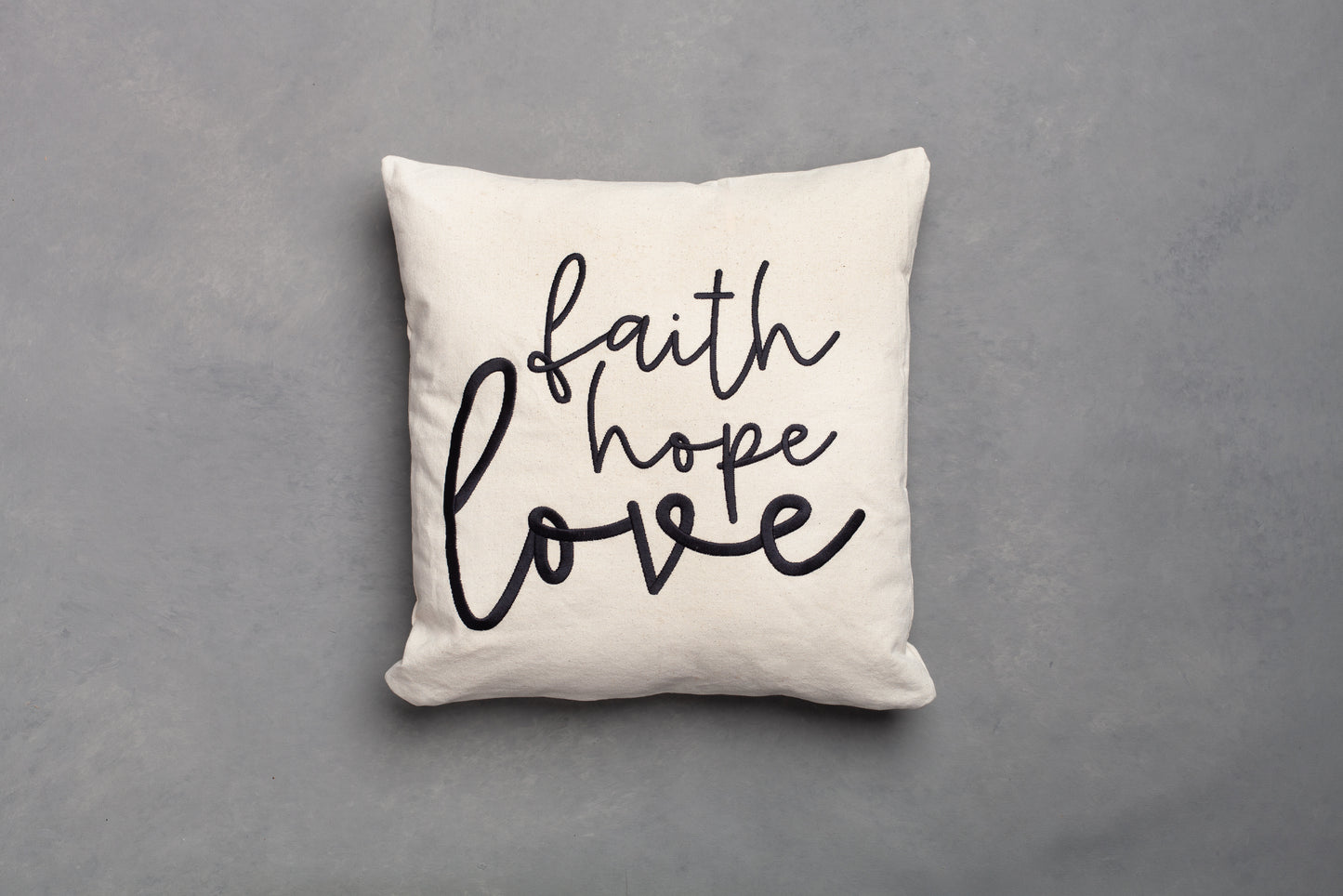 Embroidered Throw Pillow - FHL - Wheat